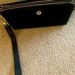 Lulu Lemon Black Wristlet